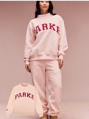 PARKE Valentine's Varsity Mockneck - Peony + Crimson